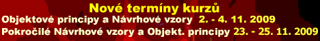 Školení Návrhové vzory, OOP a UML